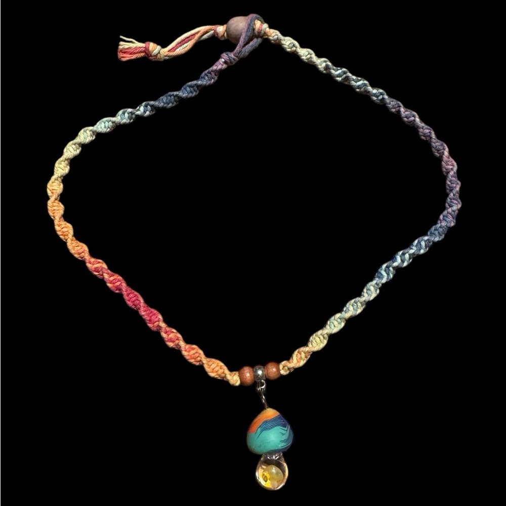 Handmade Mushroom Necklace